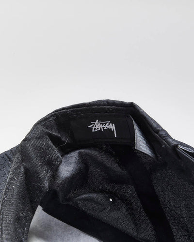 Stussy Black Unisex Stock Lock Taslan Strap Back Cap - One Size