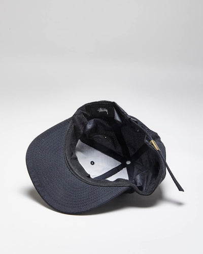 Stussy Black Unisex Stock Lock Taslan Strap Back Cap - One Size