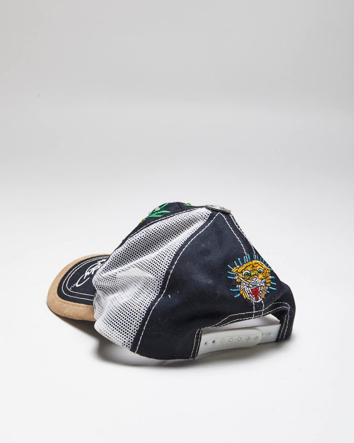 Vintage Y2K Unisex Ed Hardy Embroidered Sequined Trucker Cap - One Size