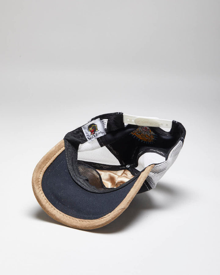 Vintage Y2K Unisex Ed Hardy Embroidered Sequined Trucker Cap - One Size