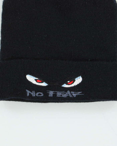Vintage Y2K 00s No Fear Black Beanie - One Size