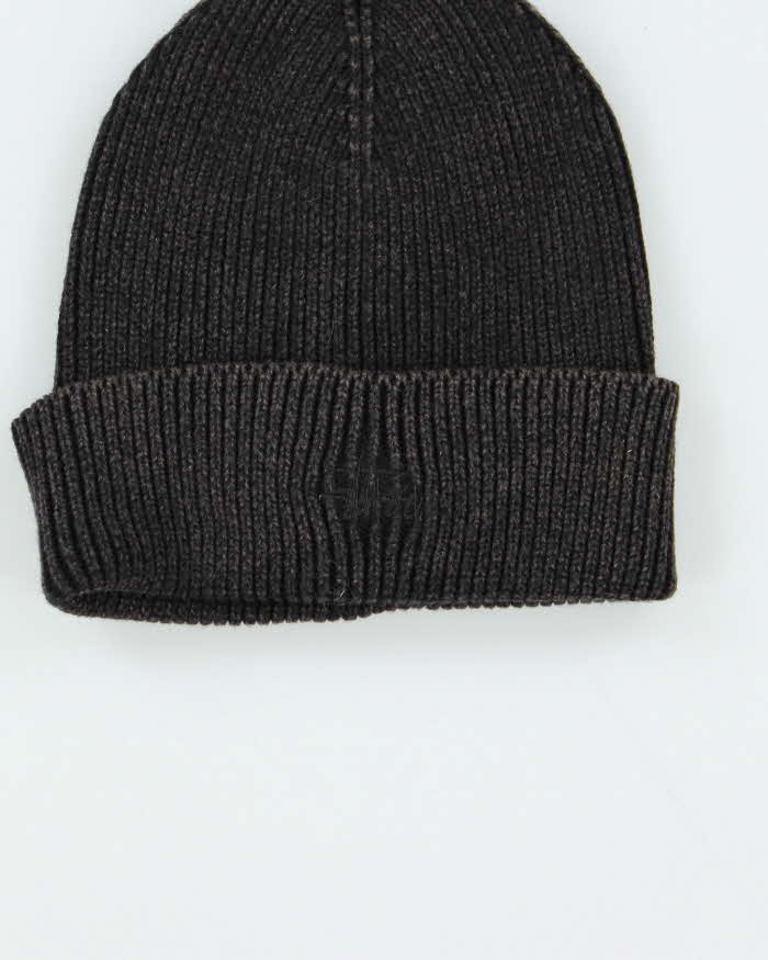 Vintage Stussy Ribbed Embroidered Logo Beanie - O/S
