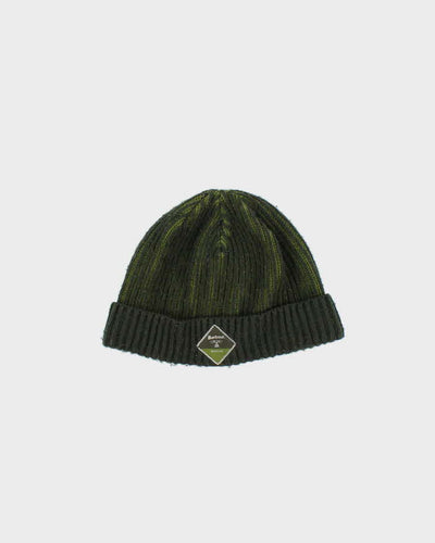 Vintage Barbour Beacon Ribbed Green Beanie - O/S