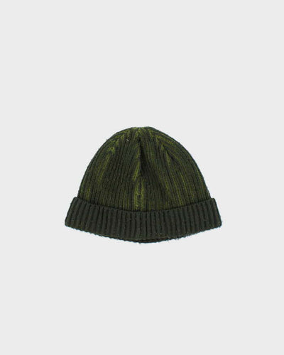 Vintage Barbour Beacon Ribbed Green Beanie - O/S