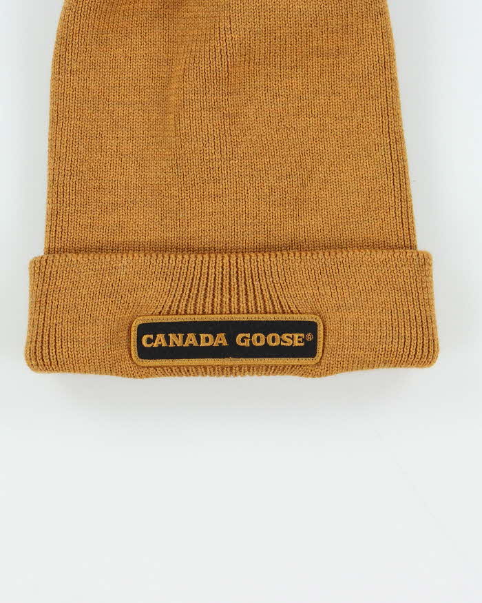 Vintage Canada Goose Heavyweight Wool Patch Beanie - O/S