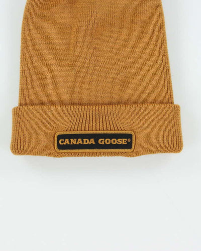 Vintage Canada Goose Heavyweight Wool Patch Beanie - O/S