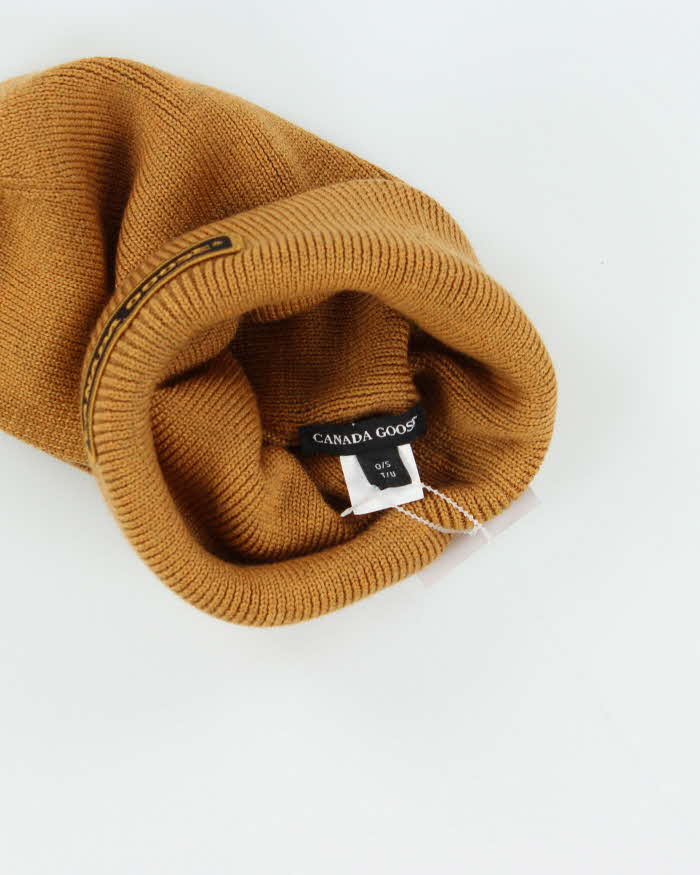 Vintage Canada Goose Heavyweight Wool Patch Beanie - O/S