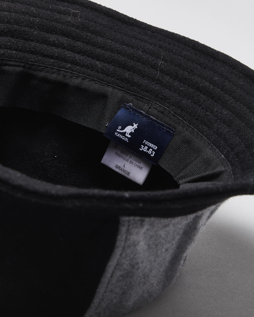 Vintage Kangol Two-Tone Wool Blend Panel Bucket Hat - L