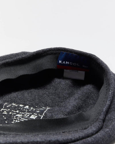 Vintage Y2K 00s Kangol Grey Wool Flat Cap - L