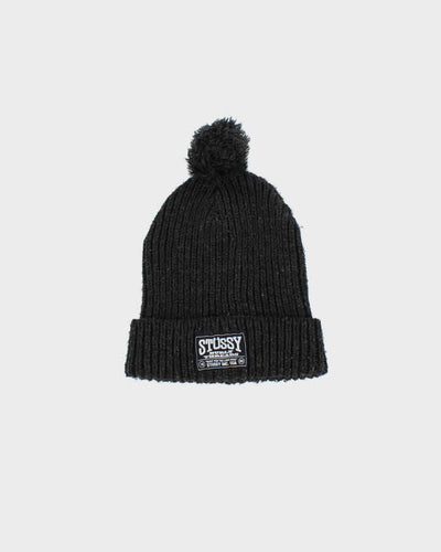 Vintage 00s Stussy Wool Blend Bobble Beanie - O/S