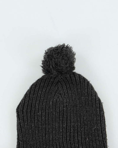 Vintage 00s Stussy Wool Blend Bobble Beanie - O/S