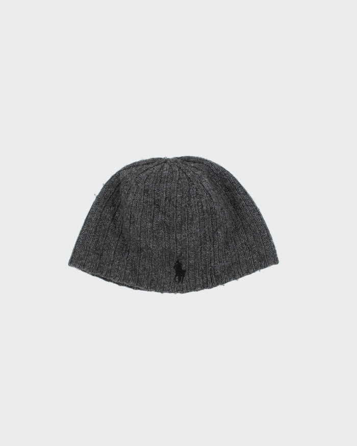 Vintage Polo Ralph Lauren Ribbed Wool Blend Skull Cap Beanie - O/S