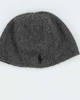 Vintage Polo Ralph Lauren Ribbed Wool Blend Skull Cap Beanie - O/S