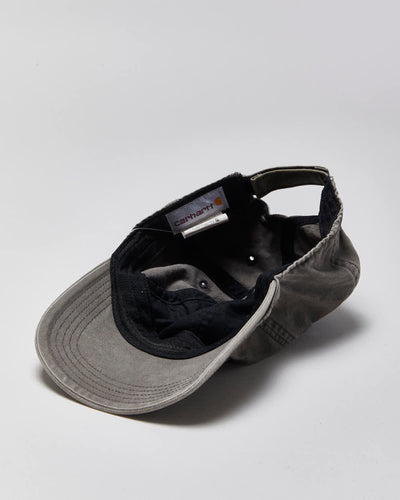 Vintage Carhartt Grey Canvas Velcro Baseball Cap - One Size