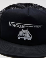 Vintage 1980s Black Trucker Cap - O/S