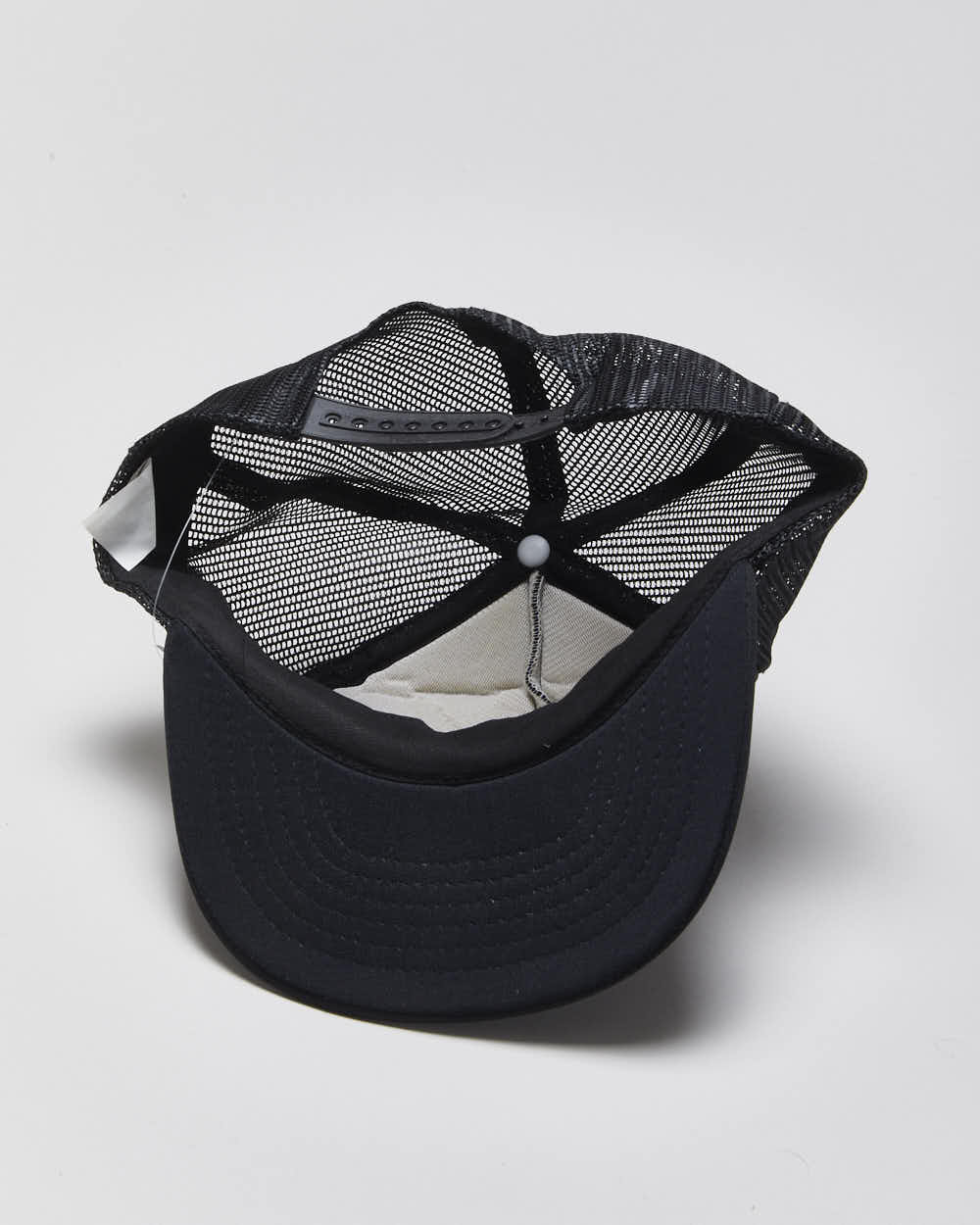 Vintage 1980s Black Trucker Cap - O/S