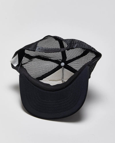 Vintage 1980s Black Trucker Cap - O/S
