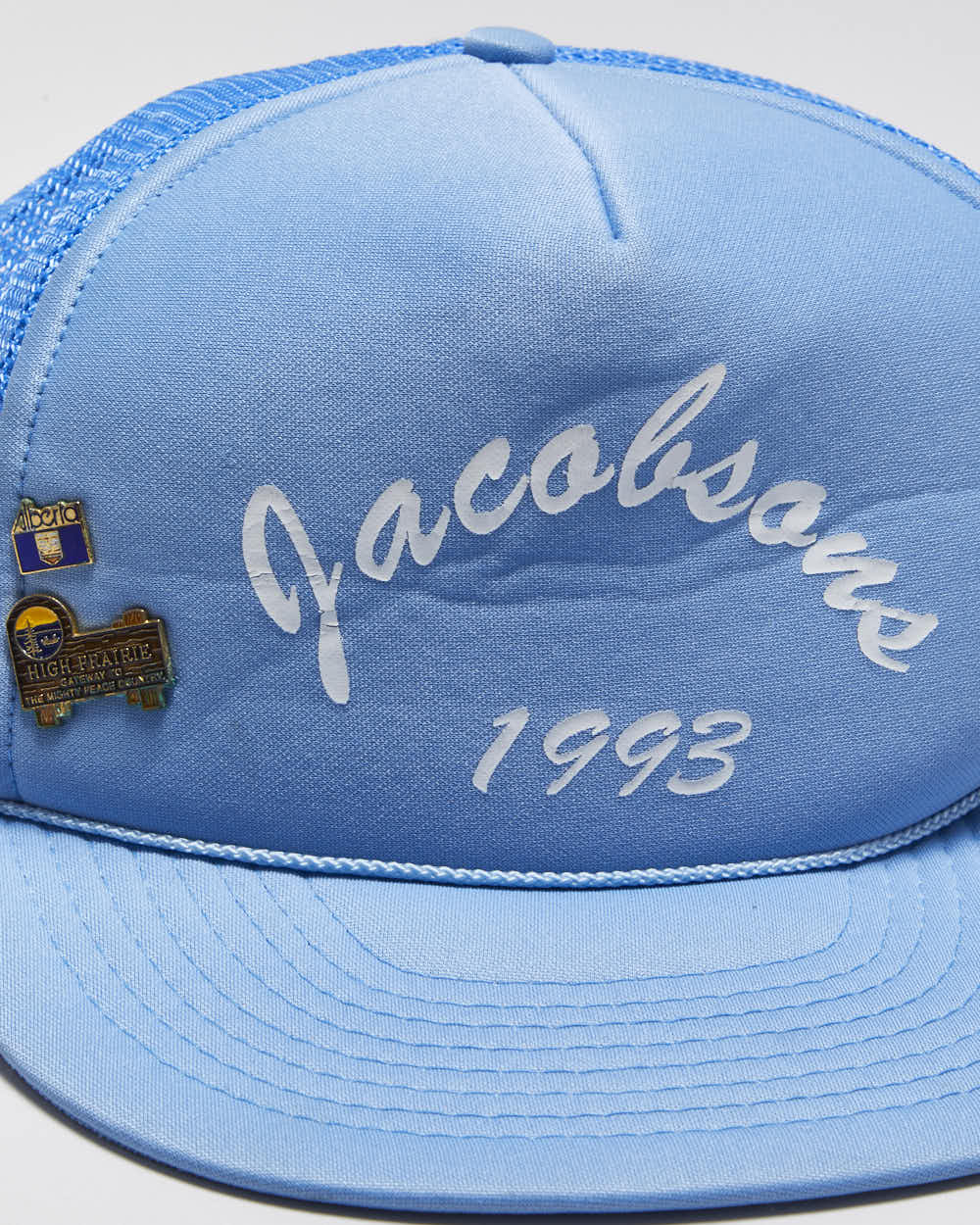 Vintage 1993 Baby Blue Trucker Cap - O/S