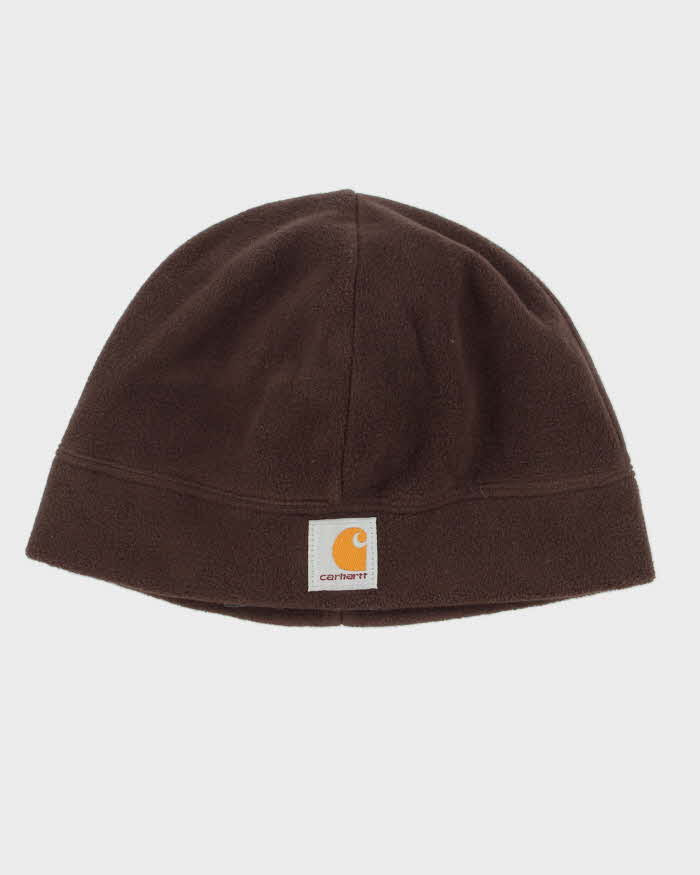 Vintage Carhartt Brown Fleece Beanie - OS
