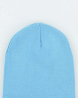 Hugo Boss Blue Ribbed Logo Beanie - OS