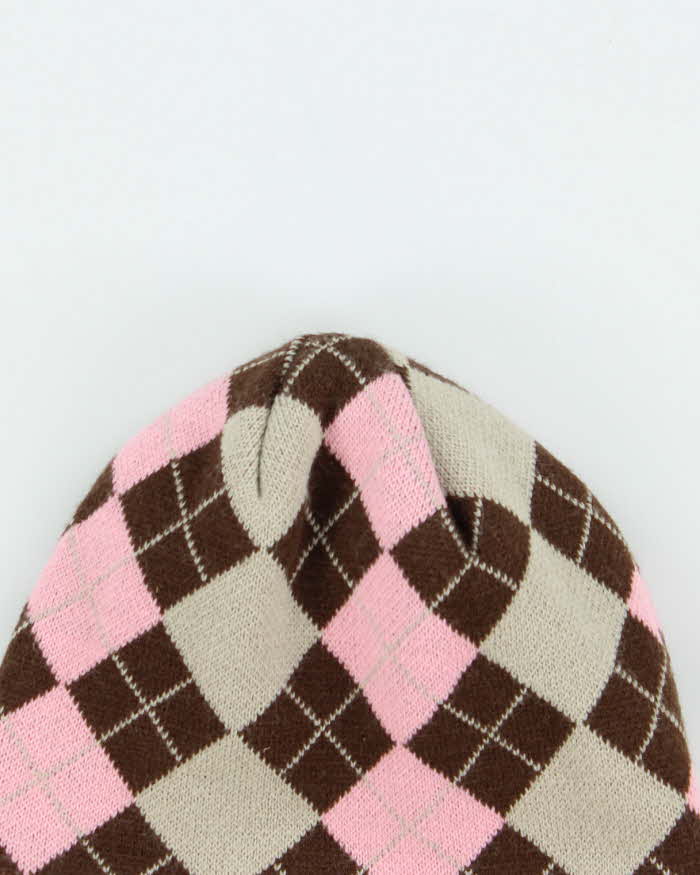 Vintage Y2K 00s Calgary Flames NHL Argyle Skull Cap Beanie - OS