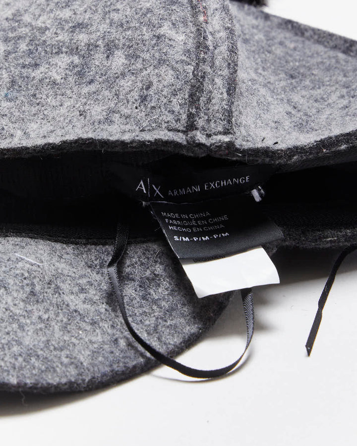 Vintage Armani Exchange Wool Bobble Cap - S
