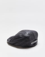 Vintage Harley Davidson Leather Biker Flat Cap - L