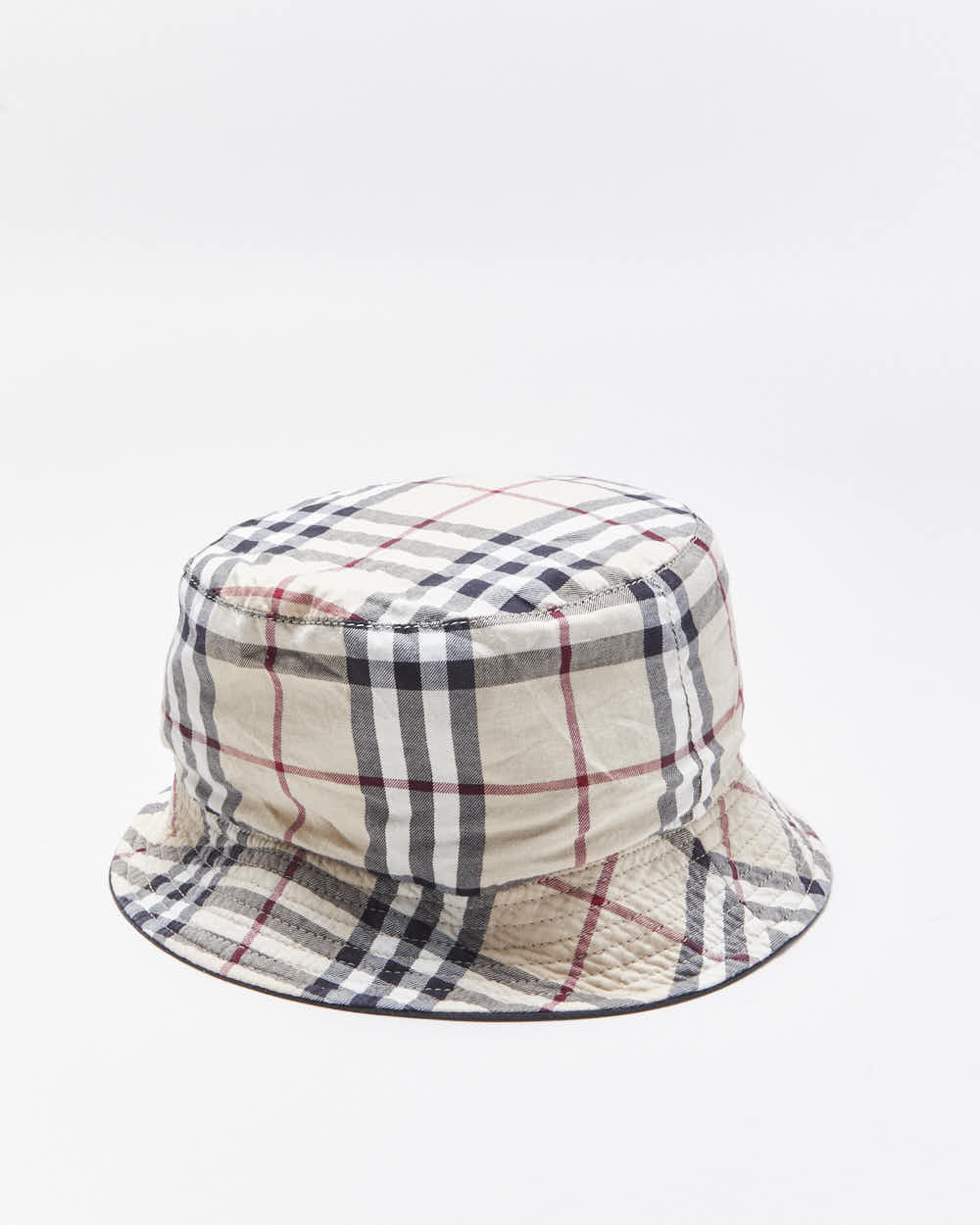 Vintage 00s Y2K Burberry Nova Check Reversible Bucket Hat - M
