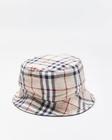 Vintage 00s Y2K Burberry Nova Check Reversible Bucket Hat - M