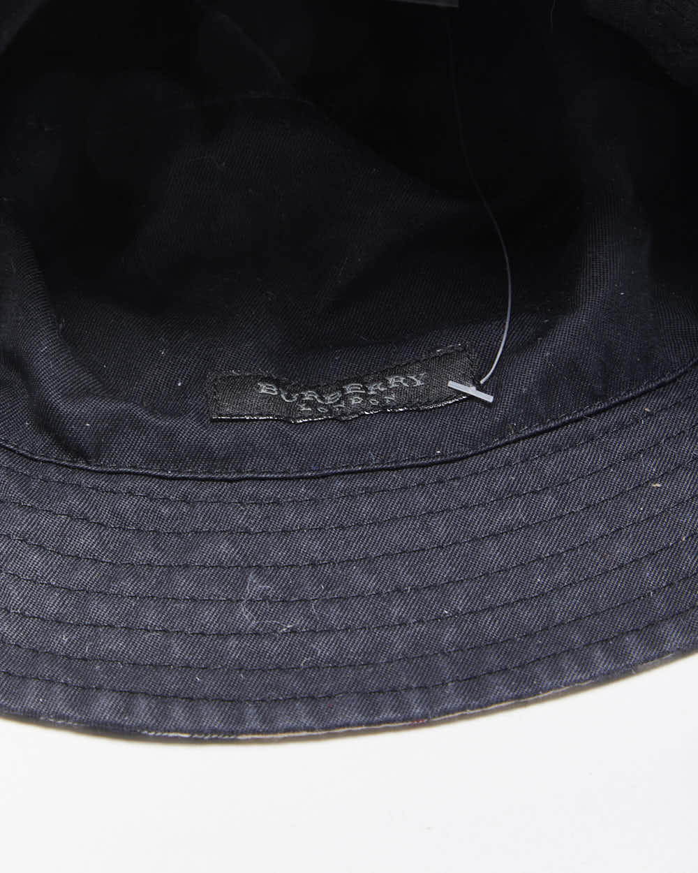 Vintage 00s Y2K Burberry Nova Check Reversible Bucket Hat - M
