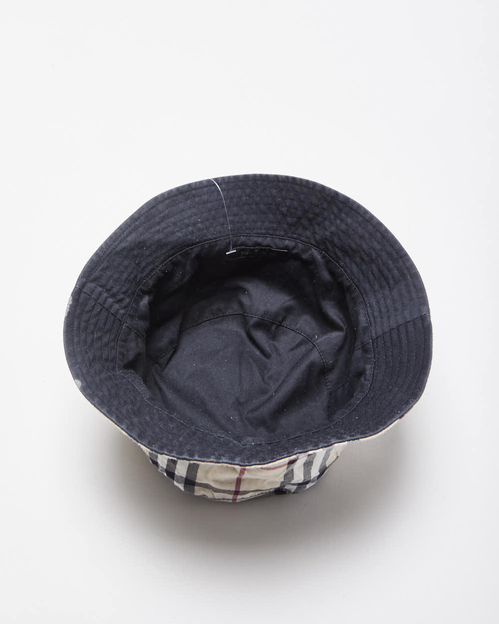 Vintage 00s Y2K Burberry Nova Check Reversible Bucket Hat - M