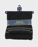 Vintage Polo Ralph Lauren Wool Blend Beanie &amp; Scarf Two-Piece Set - OS