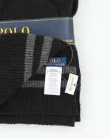 Vintage Polo Ralph Lauren Wool Blend Beanie &amp; Scarf Two-Piece Set - OS