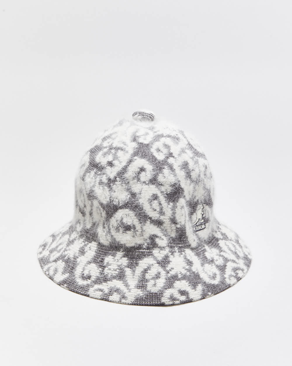 Vintage Kangol Angora Blend Tapestry Bucket Hat - S