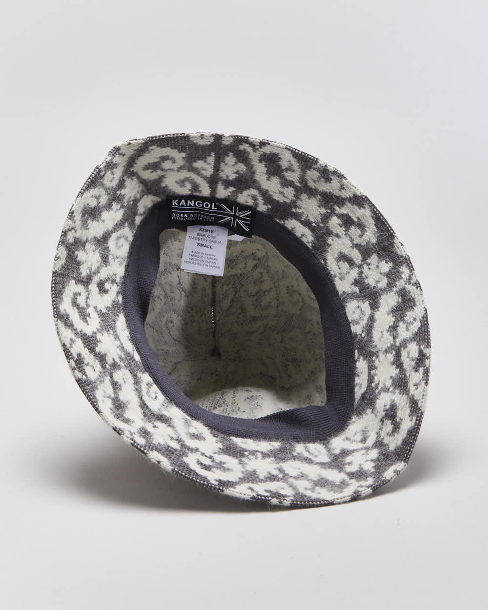 Vintage Kangol Angora Blend Tapestry Bucket Hat - S