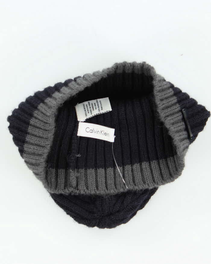 Vintage 00s Calvin Klein Ribbed Beanie - O/S