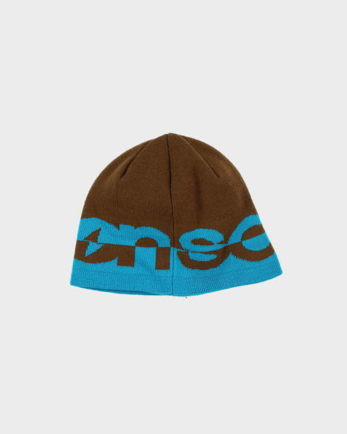 Vintage Salomon Two-Tone Spell-Out Skull Cap Beanie - OS