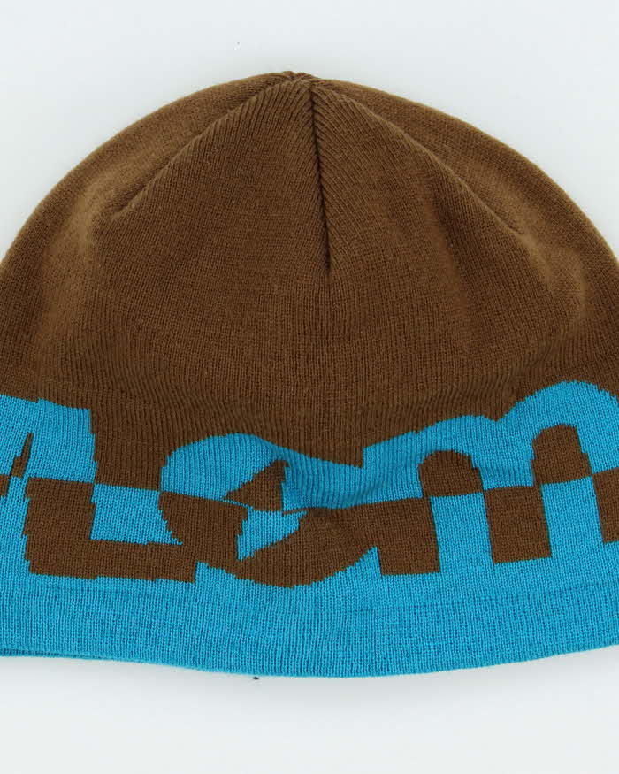 Vintage Salomon Two-Tone Spell-Out Skull Cap Beanie - OS