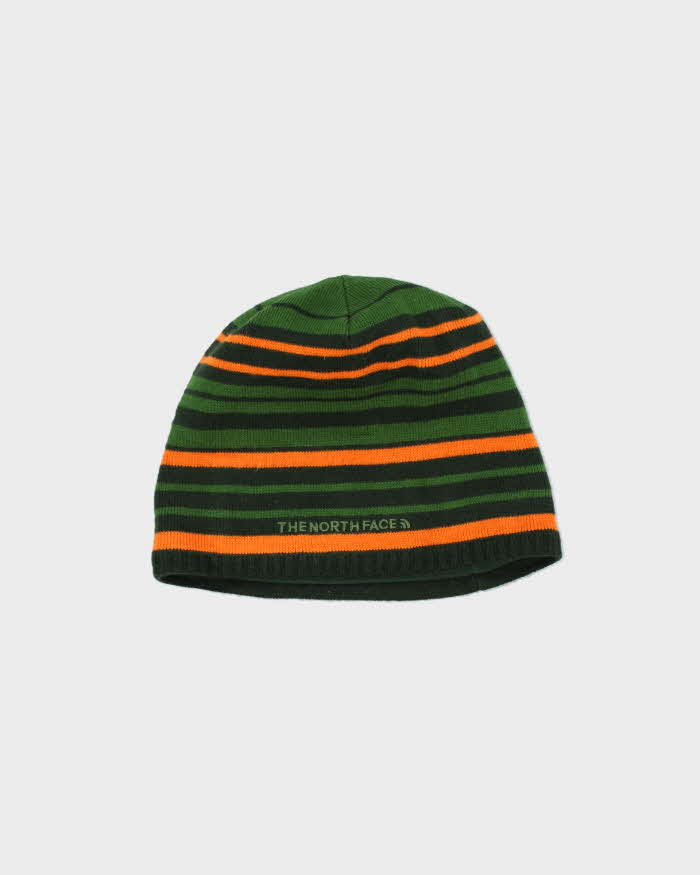 Vintage The North Face Striped Skull Cap Beanie - OS