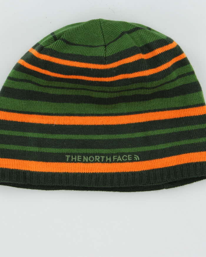 Vintage The North Face Striped Skull Cap Beanie - OS