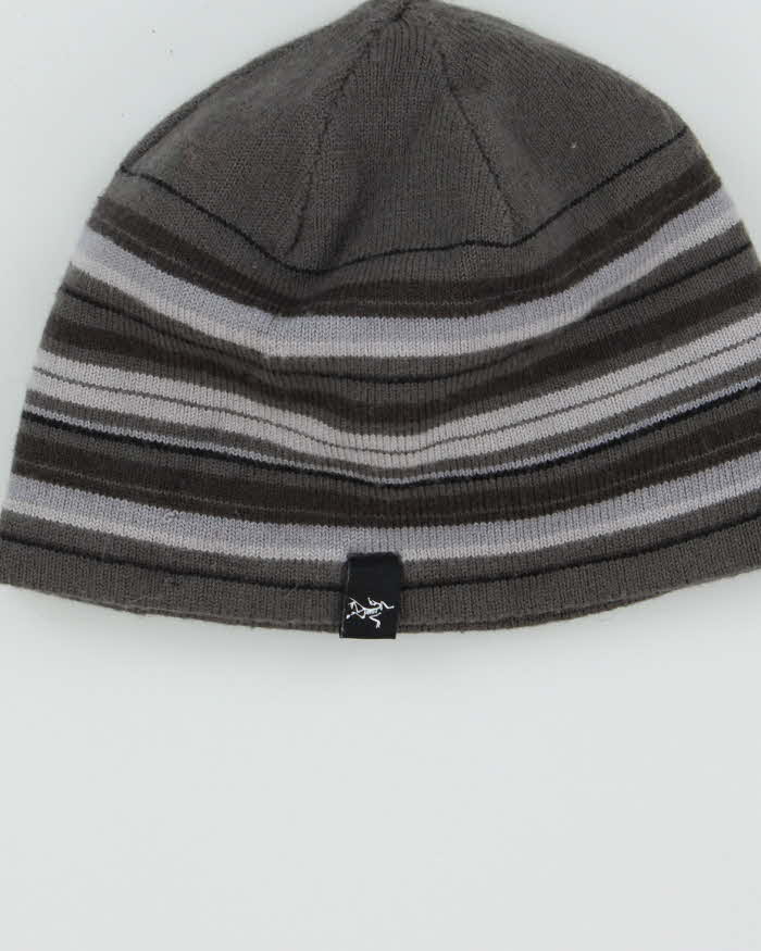 Vintage Arc'teryx Wool Blend Striped Skull Cap Beanie - OS