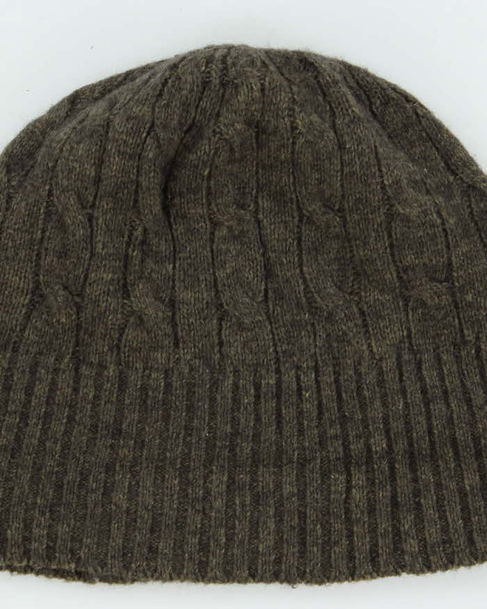 Vintage Polo Ralph Lauren Merino Wool Cashmere Cable Knit Beanie - OS