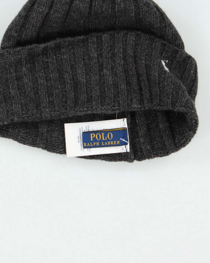 Vintage Polo Ralph Lauren Wool Blend Ribbed Beanie - OS