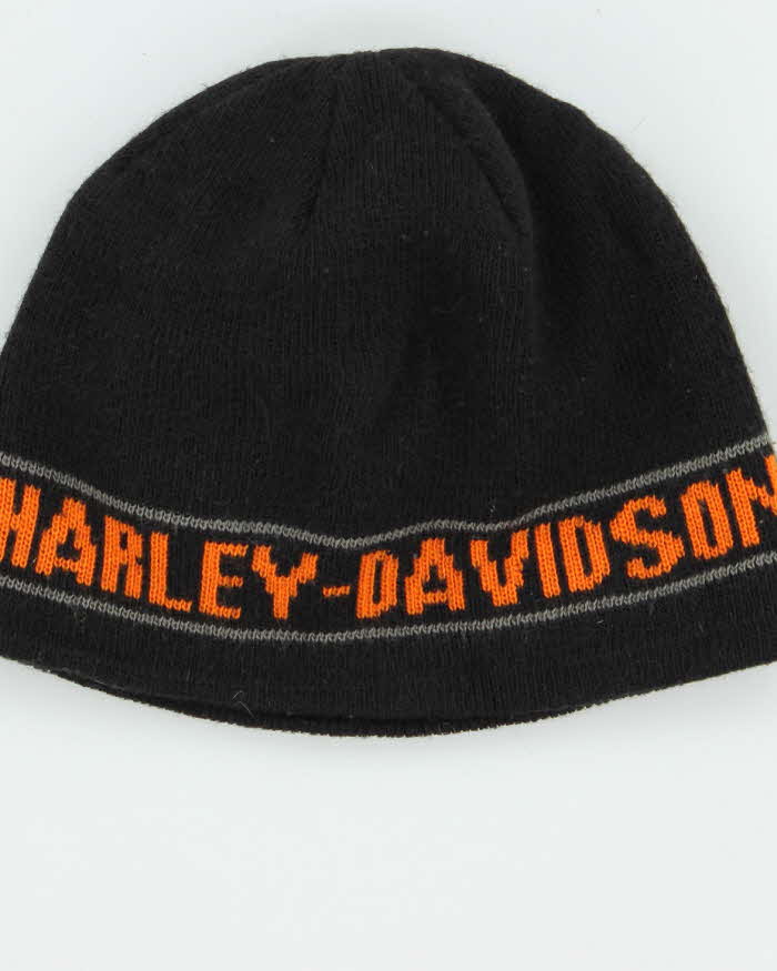 Vintage Y2K 00s Harley Davidson Skull Cap Beanie - OS