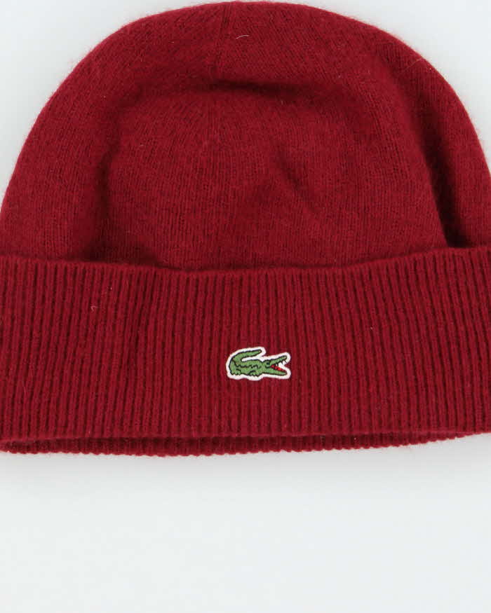 Vintage Y2K 00s Lacoste Merino Wool Beanie - OS