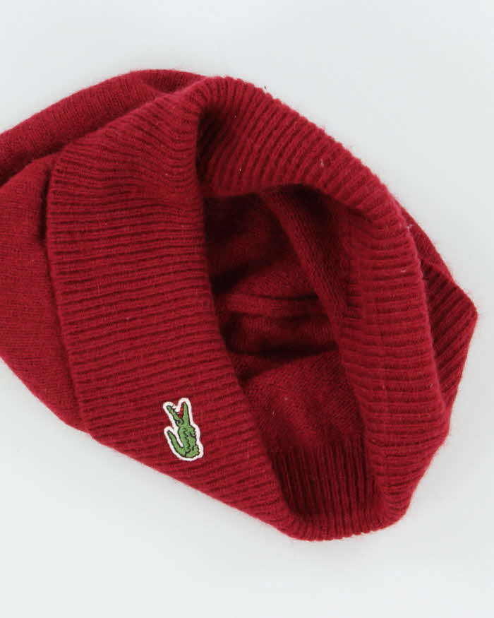 Vintage Y2K 00s Lacoste Merino Wool Beanie - OS