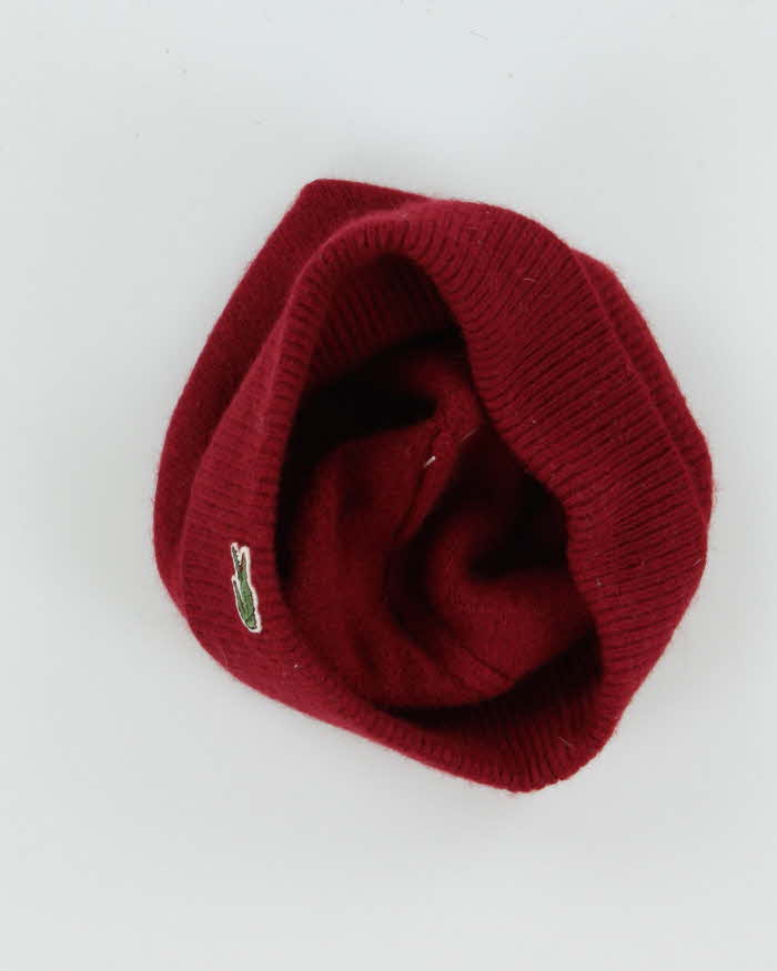 Vintage Y2K 00s Lacoste Merino Wool Beanie - OS