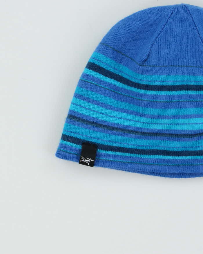 Vintage Arc'teryx Wool Blend Striped Skull Cap Beanie - OS