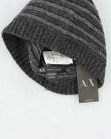DSWT Vintage Armani Exchange Ribbed Wool Skull Cap Beanie - OS