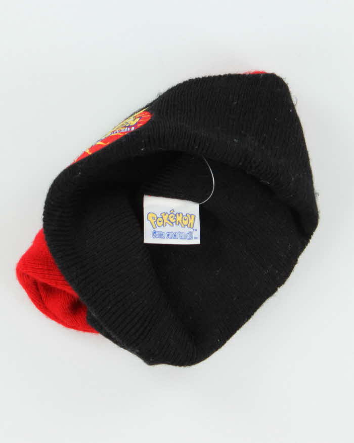 Vintage 1990s Pokemon Pikachu Two-Tone Beanie - OS